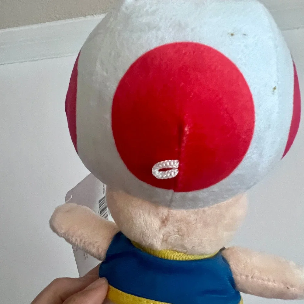 Nintendo Super‎ Mario Toad Plush Toy Stuffed Animal Red Spots White Cap